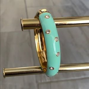 J. Crew mint and gold bangle